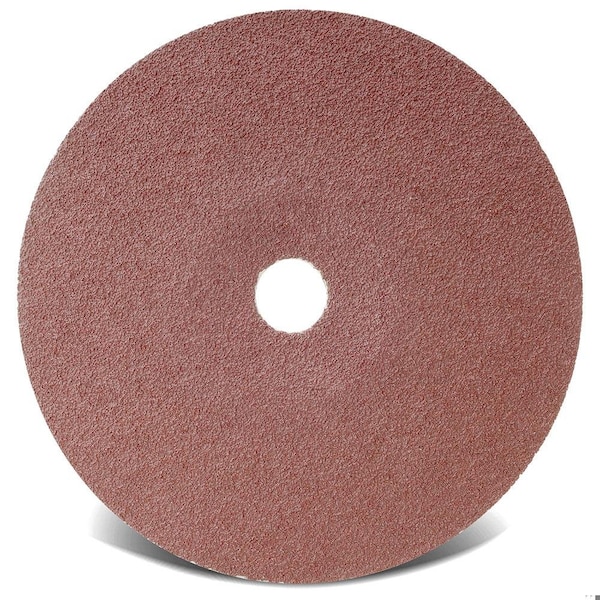 Cgw Abrasives Standard Coated Abrasive Disc, 5 in Dia, 7/8 in Center Hole, 60 Grit, Medium Grade, Aluminum Oxide A 48025 - main